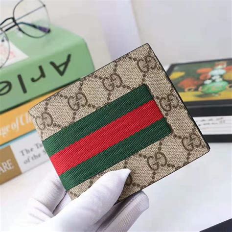 gucci gg supreme canvas wallet|gucci gg supreme web wallet.